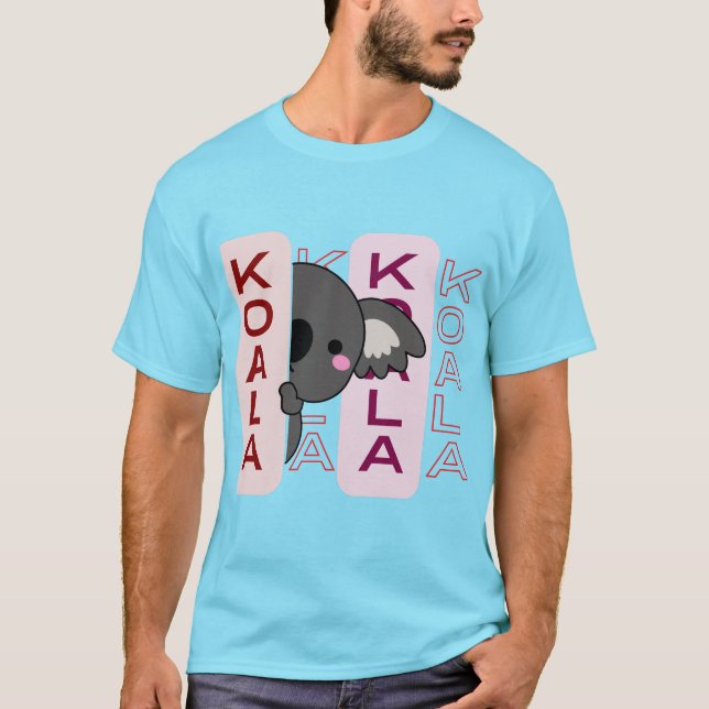 Simple Cute Trendig Stil Koala Australien T Shirt (Framsida)