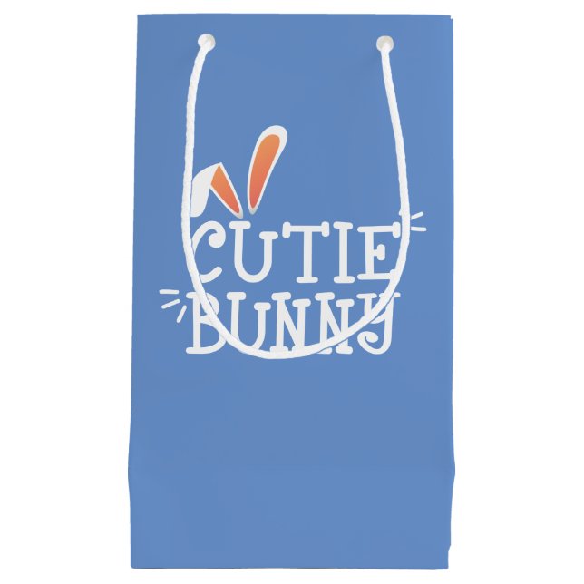 Simple Cutie Bunny Påsk Typografi | Gift Bag (Framsidan)