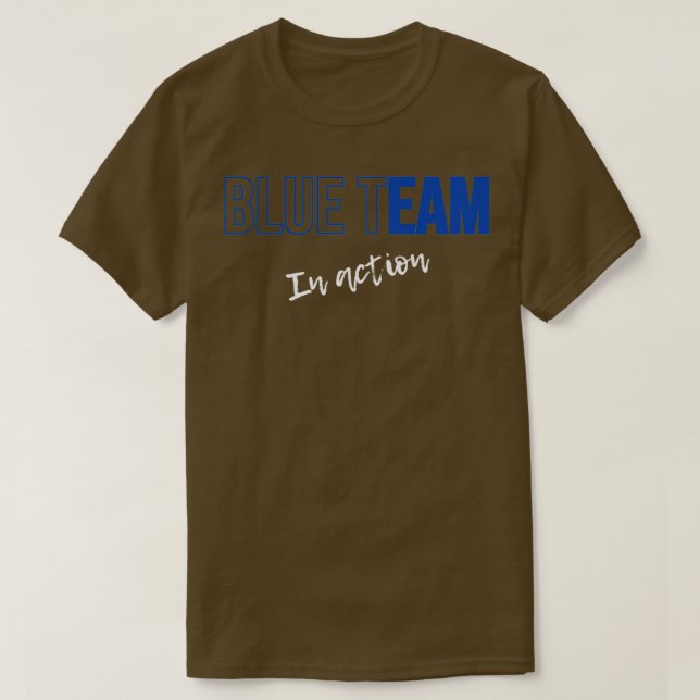 Simple Cyber Security Blue Team Hacking Profession T Shirt (Design framsida)