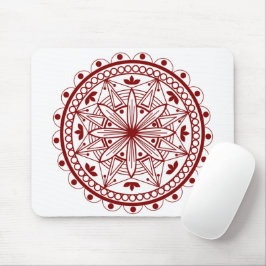 Simple Deep Red Mandala Musmatta