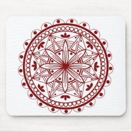 Simple Deep Red Mandala Musmatta
