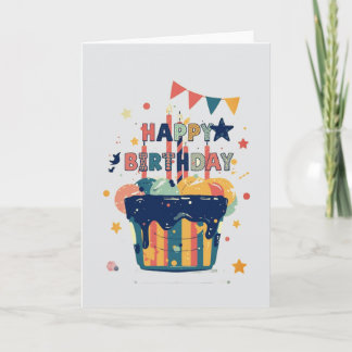 simple design birthday card kort