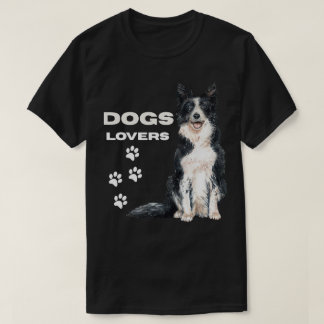 simple design for dogs lovers t shirt