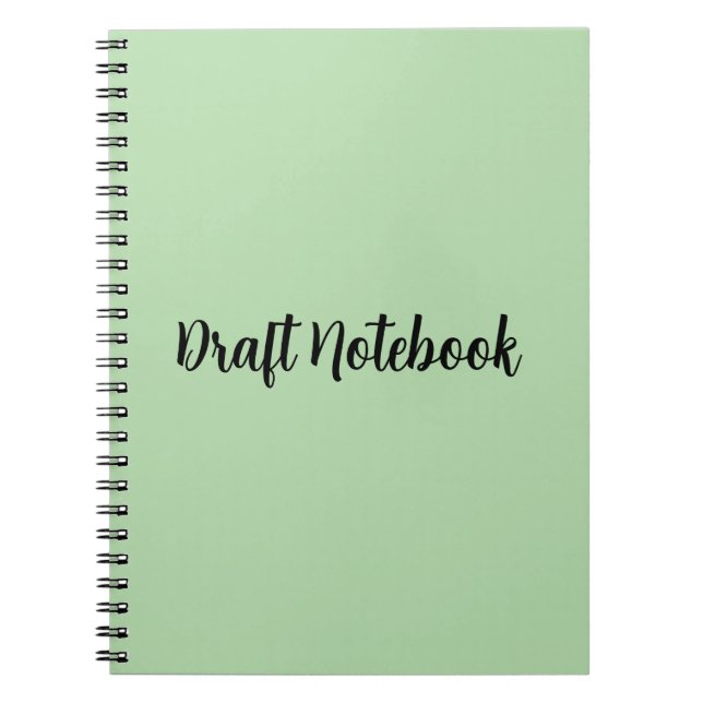 Simple Draft Book for School, homework & Projects Anteckningsbok (Framsidan)