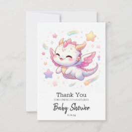 Simple Dragon Baby Shower Tack Kort