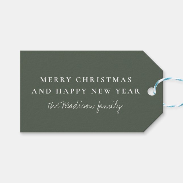 Simple Ebony Presentetikett (Framsidan (Horisontell))