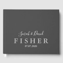 Simple Elegance Bröllop Guest Bok