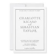 Simple Elegant bröllop