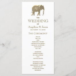 Simple Elegant bröllop Program