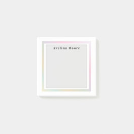 Simple elegant business light beauty salon post-it block