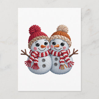 Simple Elegant Christmas Watercolor Botanical Helg Vykort