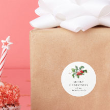 Simple Elegant Christmas Watercolor Botanical