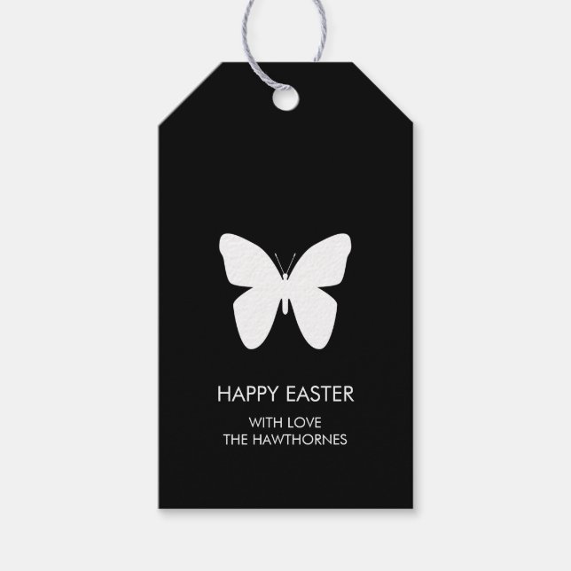 Simple Elegant Easter Presentetikett (Framsidan)