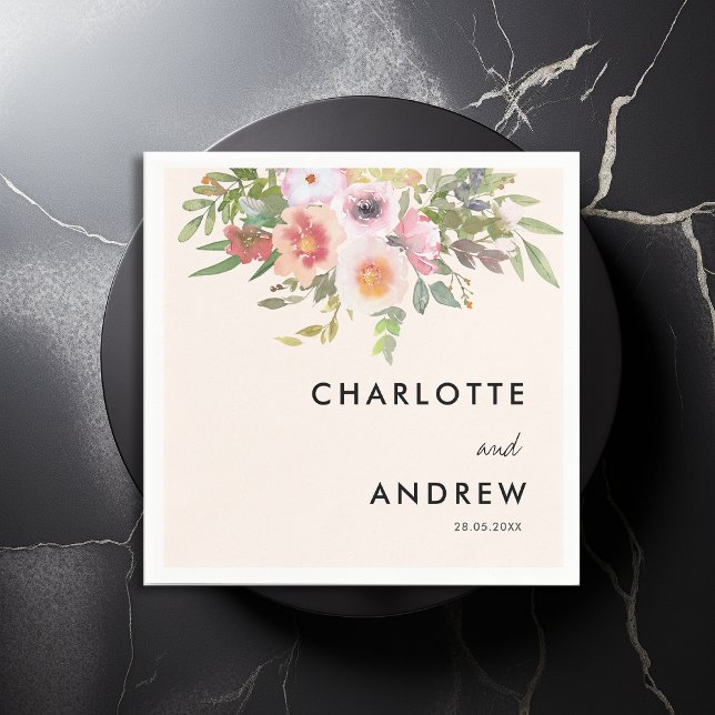 Simple, elegant eucalyptus, flowers  pappersservett (Skapare uppladdad)