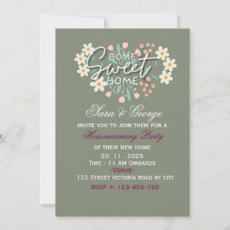 Simple & Elegant Housewarming Invitation Inbjudningar