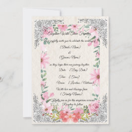 Simple Elegant Indian Wedding Invitation | Traditi Inbjudningar