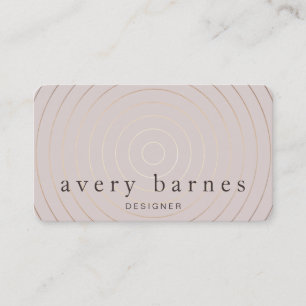 Simple Elegant Mauve och Guld Professionell Modern Visitkort