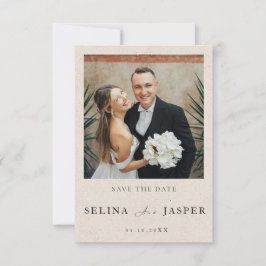 Simple Elegant Photo and Text | Save The Date Inbjudningar