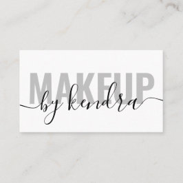 Simple Elegant Script Makeup Artist Visitkort