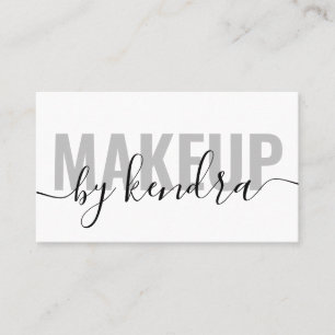Simple Elegant Script Makeup Artist Visitkort