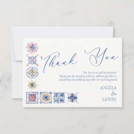 Simple Elegant Tiles Amalfi Coast Italy Wedding Tack Kort