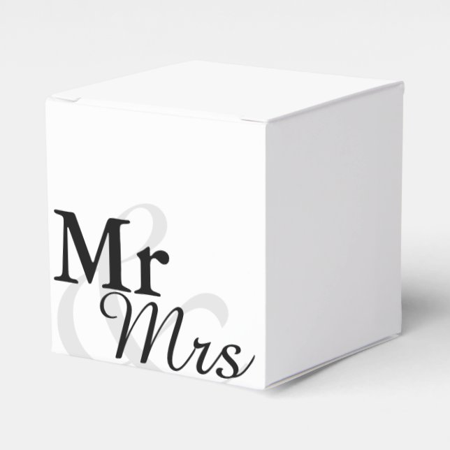 &Simple Elegant Typography Bröllop Presentaskar (Framsidan Sidan)