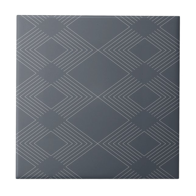 Simple, elegant, urban, chic line graphic pattern kakelplatta (Framsidan)