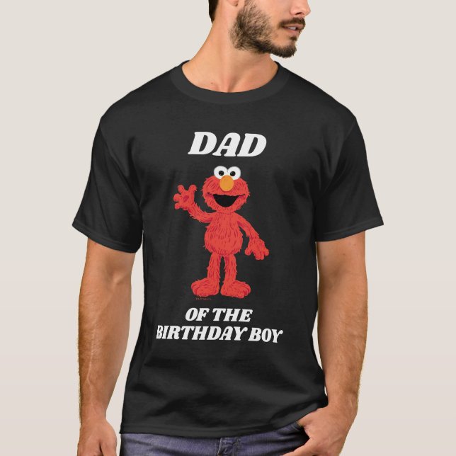 Simple Elmo Birthday T Shirt (Framsida)