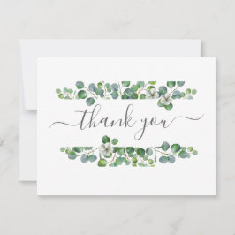 Simple Eucalyptus Greenery Wedding Tack Kort
