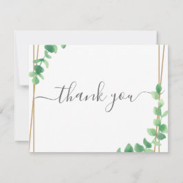Simple Eucalyptus Greenery Wedding Tack Kort