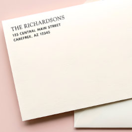 Simple Family Name Return Address Självfärgande Stämpel