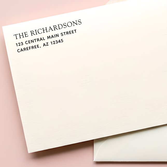 Simple Family Name Return Address Självfärgande Stämpel (Skapare uppladdad)