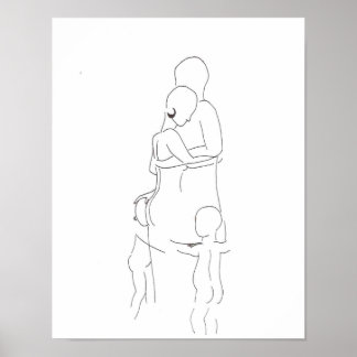 Simple Family Sketch Poster