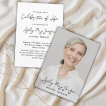Simple Firande of Life Photo Funeral