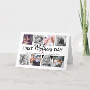 Simple First Mors dag Bild Collage Mamma Helgkort
