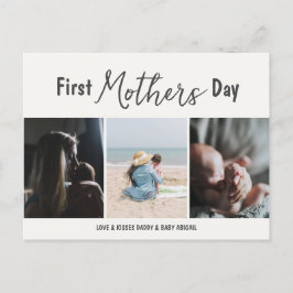 Simple First Mors dag Bild Collage Vykort