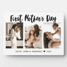 Simple First Mor's Day Calligraphy 3 Photo Gift