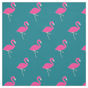 Simple Flamingo Rosa Polka dots Tyg