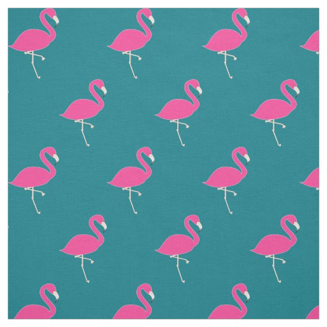 Simple Flamingo Rosa Polka dots Tyg (Provkarta)