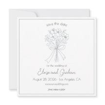 Simple Flower och Bow Bröllop i Hand plockade