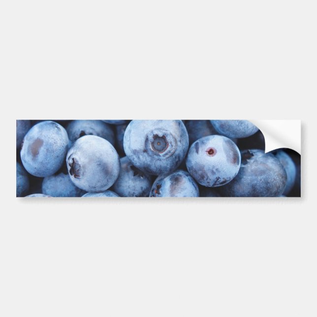 Simple Foodie Blueberry Mönster Bildekal (Framsidan)