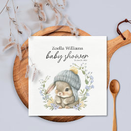 Simple Forest Woodland Baby Shower Napkin Pappersservett