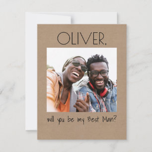 Simple Fun Will You Be My Groomsman Foto