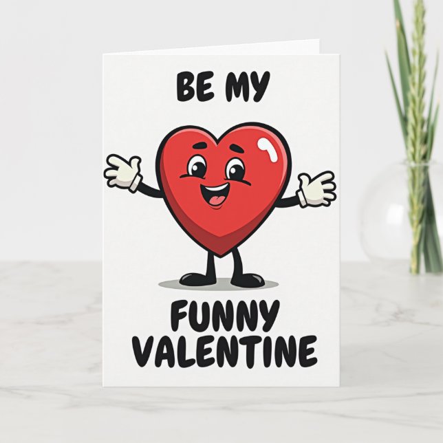 Simple Funny Valentine Card Kort (Framsida)