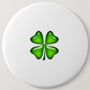 Simple Fyrklöver Irish St. Patrick's Day Knapp