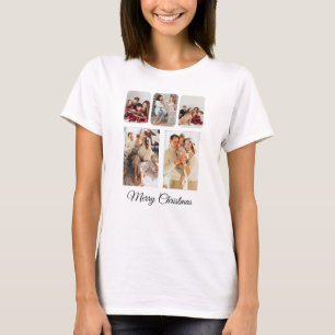 Simple God jul Photo Collage T Shirt