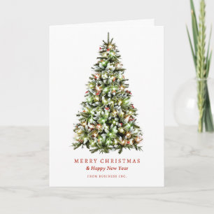 Simple God jul Träd Helgdag Corporate Helgkort