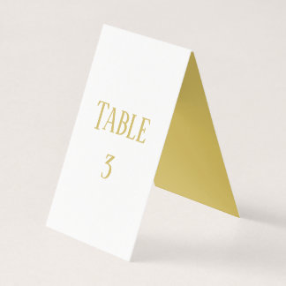 Simple Gold - Bordnummer Kort