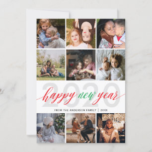 Simple Gott nytt år Photo Collage Julkort