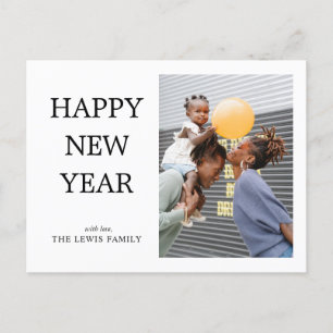 Simple Gott nytt år Photo Vykort